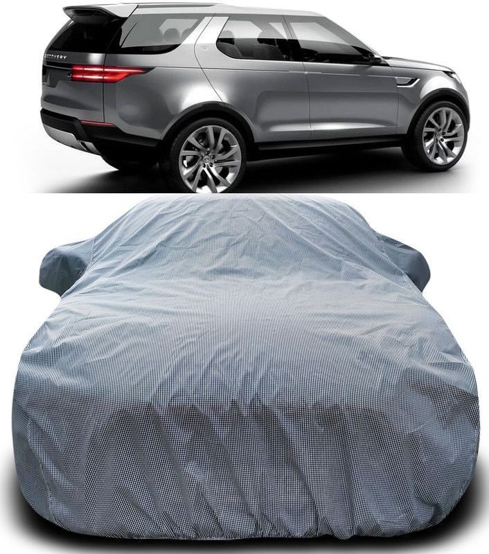 AutoBurn Car Cover For Tata Q502 (With Mirror Pockets)  (Black, White)