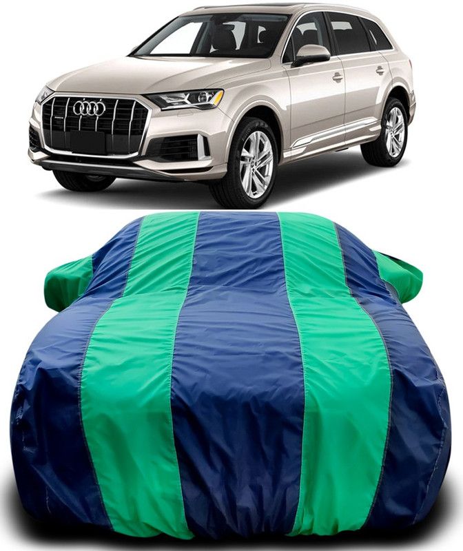 AutoBurn Car Cover For Audi Q7 2020 (With Mirror Pockets)  (Blue, Green)