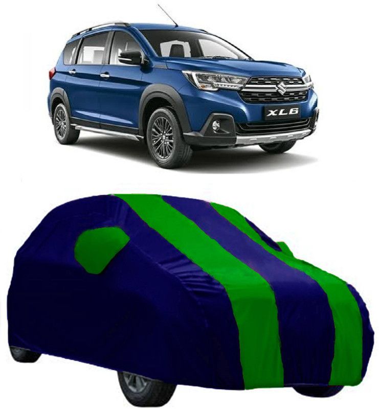 AutoKick Car Cover For Maruti Suzuki XL6 (With Mirror Pockets)  (Green)