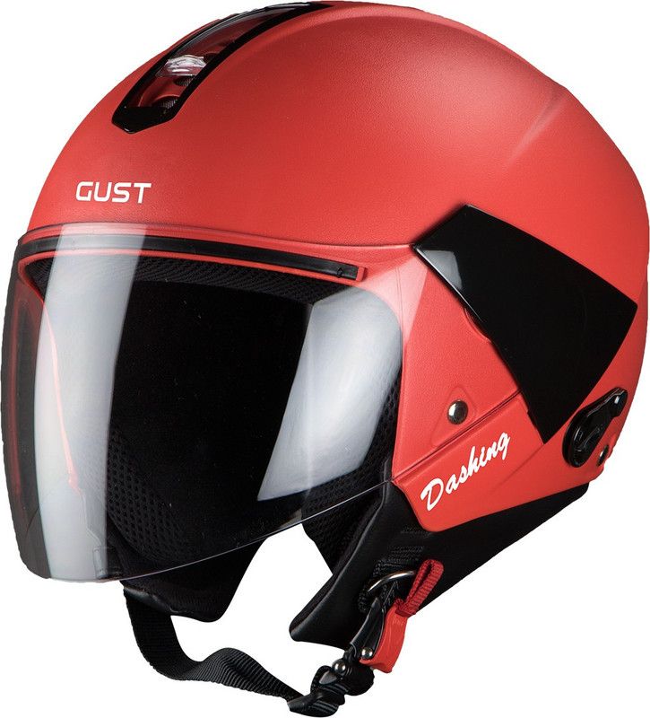 Steelbird SB-33 7Wings Gust Open Face Helmet in Red Motorbike Helmet  (Red)
