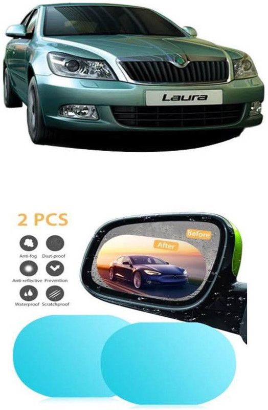 Accessorique Antifog_492 Car Mirror Rain Blocker  (White)