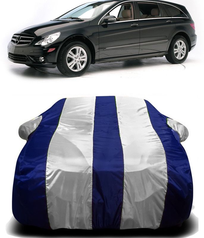 Furious3D Car Cover For Mercedes Benz R-Class (With Mirror Pockets)  (White, Blue)