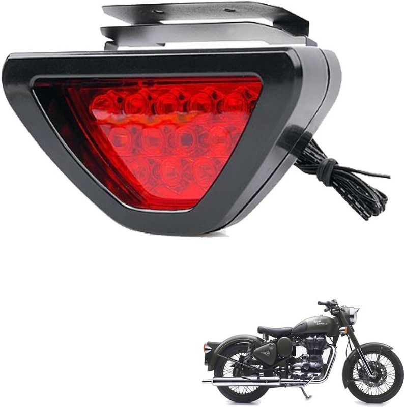 KOZDIKO Triangular RB91 Brake Light Motorbike LED for Royal Enfield (12 V, 55 W)  (Bullet 350, Pack of 1)
