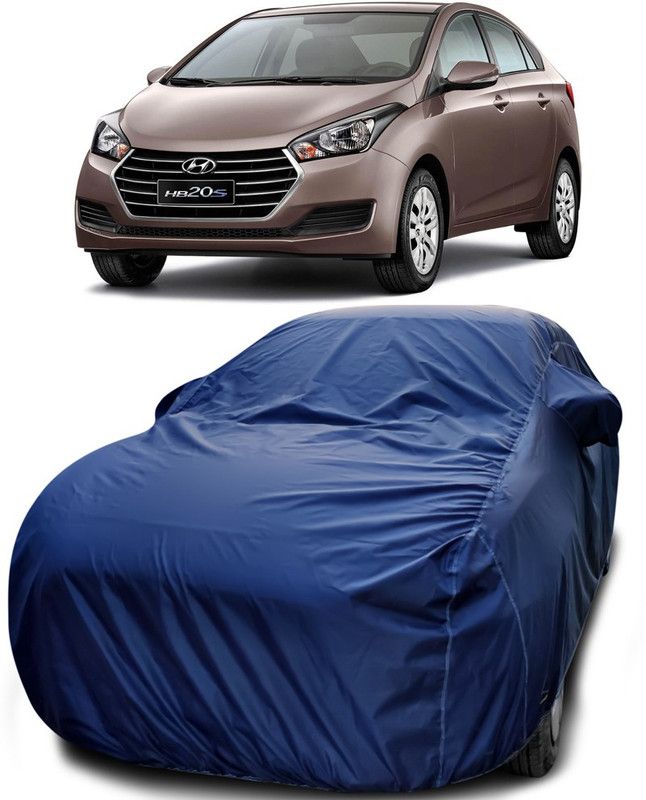 Dvis Car Cover For Hyundai Xcent Facelift (With Mirror Pockets)  (Blue)