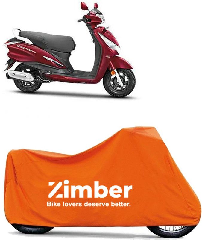 ZIMBER Two Wheeler Cover for Hero  (Destini 125, Orange)