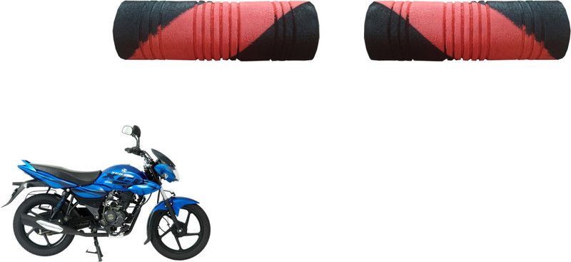VHPQ BajaXCOTFRedBlackFoamGrip Handle Bar Grip For Bajaj Universal For Bike  (Pack of 2)