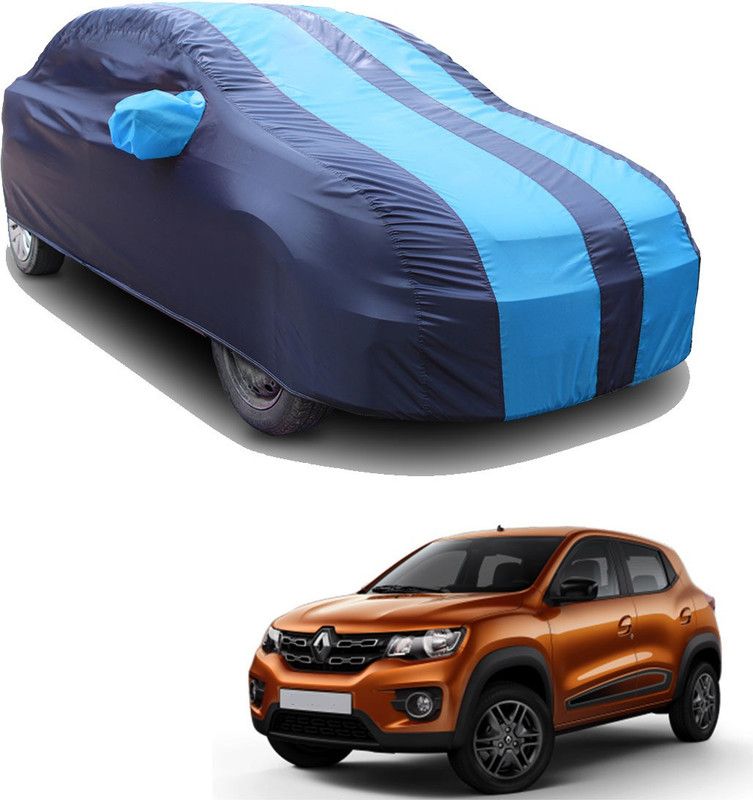 SS FOR YOUR SMART NEEDS Car Cover For Renault Kwid RXT 02 Anniversary Edition (With Mirror Pockets)  (Blue, Blue)