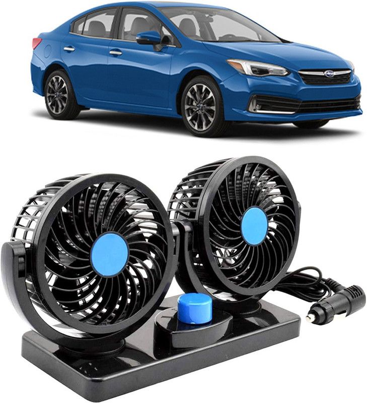 Amulite Car Fan 12V 360 Head 2 Speed Quiet Strong for All Auto Vehicles-Evl-446 Car Interior Fan  (12 V)