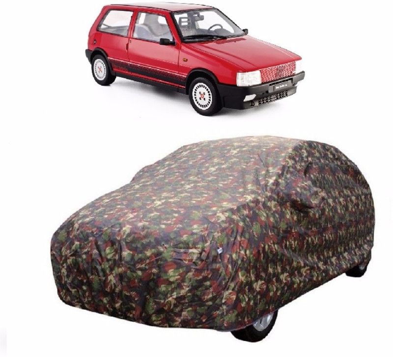 CoNNexXxionS Car Cover For Fiat Uno (Without Mirror Pockets)  (Blue, For 2005, 2006, 2007, 2008, 2009, 2010, 2011, 2012, 2013, 2014, 2015, 2016, 2017, NA Models)