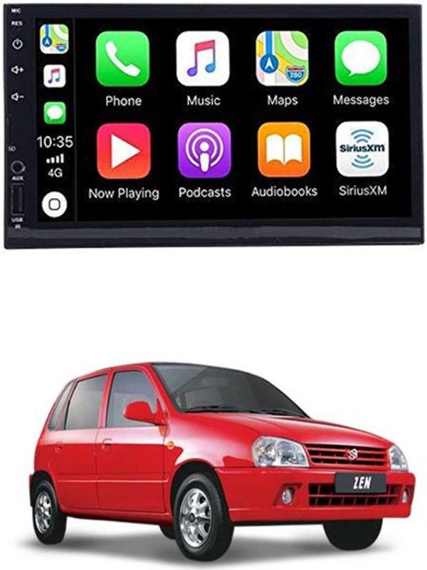 MATIES 7 INCH Full Double Din Car Screen Stereo Media Player Audio Video Touch Screen Stereo Full HD with MP3/MP4/MP5/USB/FM Player/WiFi/Bluetooth & Mirror Link For Zen Old Car Stereo  (Double Din)