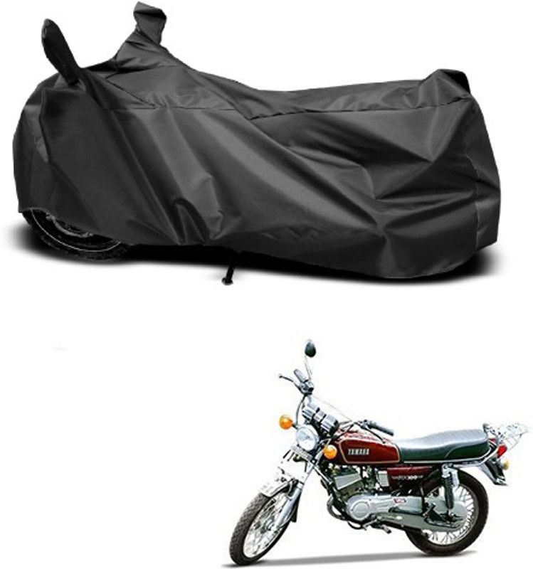 THE REAL ARV Waterproof Two Wheeler Cover for Yamaha  (RX 100, Black)