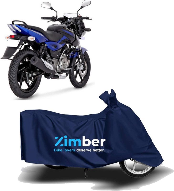 ZIMBER Two Wheeler Cover for Bajaj  (Pulsar 150, Blue)