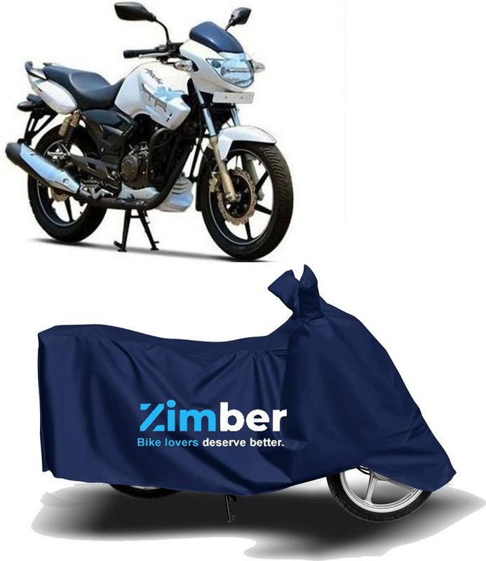 ZIMBER Two Wheeler Cover for TVS  (Apache RTR 180, Blue)