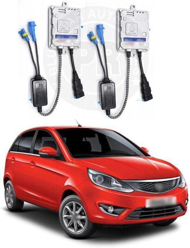 PRTEK HID Xenon Headlight Ballasts Replacement 55W Slim Ballast with Canbus EMC Super Decoder Alternate Current AC, 1 Pair Bolt Vehical HID Kit