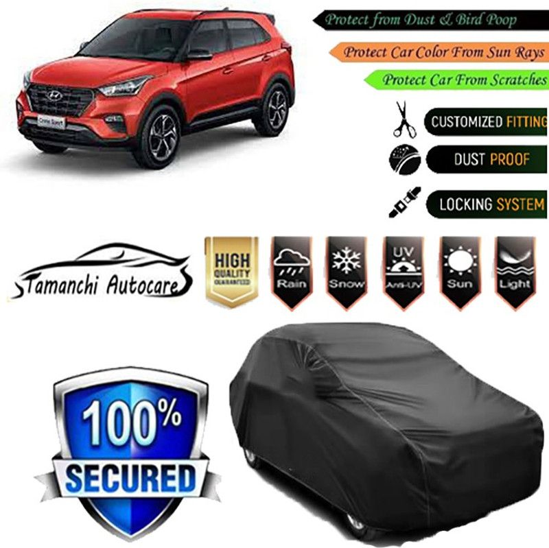 Tamanchi Autocare Car Cover For Jeep Compass  (Black)