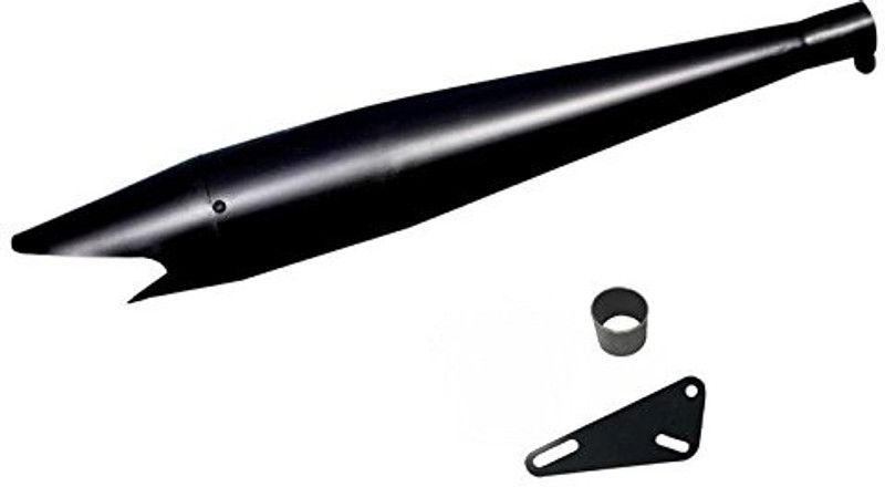 Supremechoice Shark Glasswool Exhaust silencer Royal Enfield Classic Full Exhaust System  (Mild Steel)