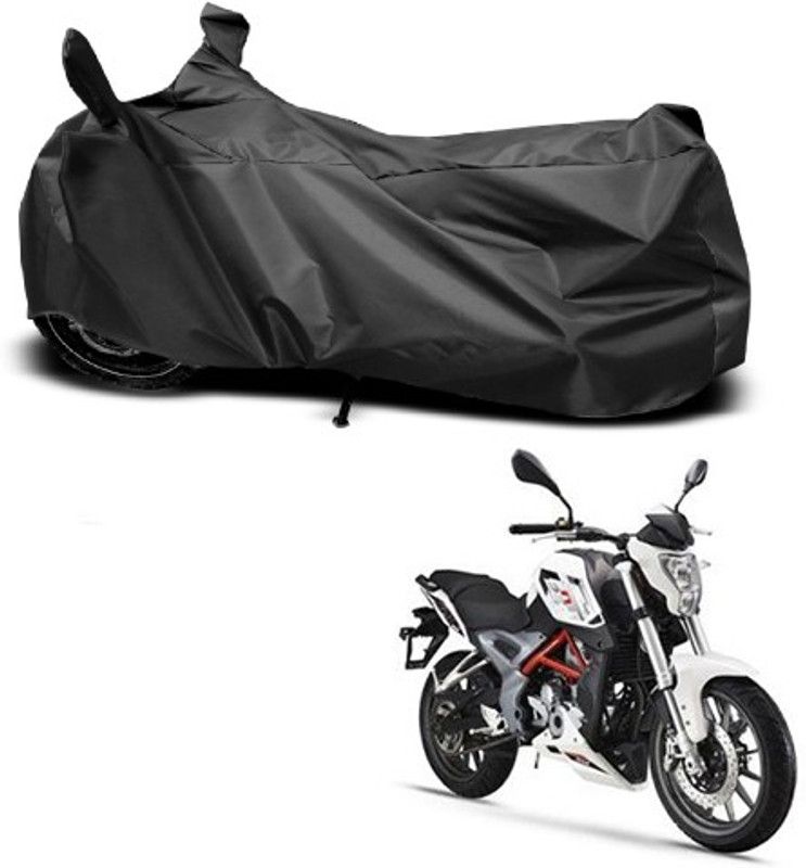 THE REAL ARV Waterproof Two Wheeler Cover for DSK Benelli  (TNT 25, Black)