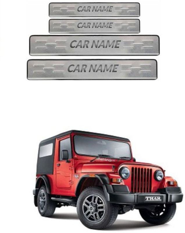 PRTEK Premium Quality Car Door Sill Scuff Plate Foot Steps 0063 Door Sill Plate