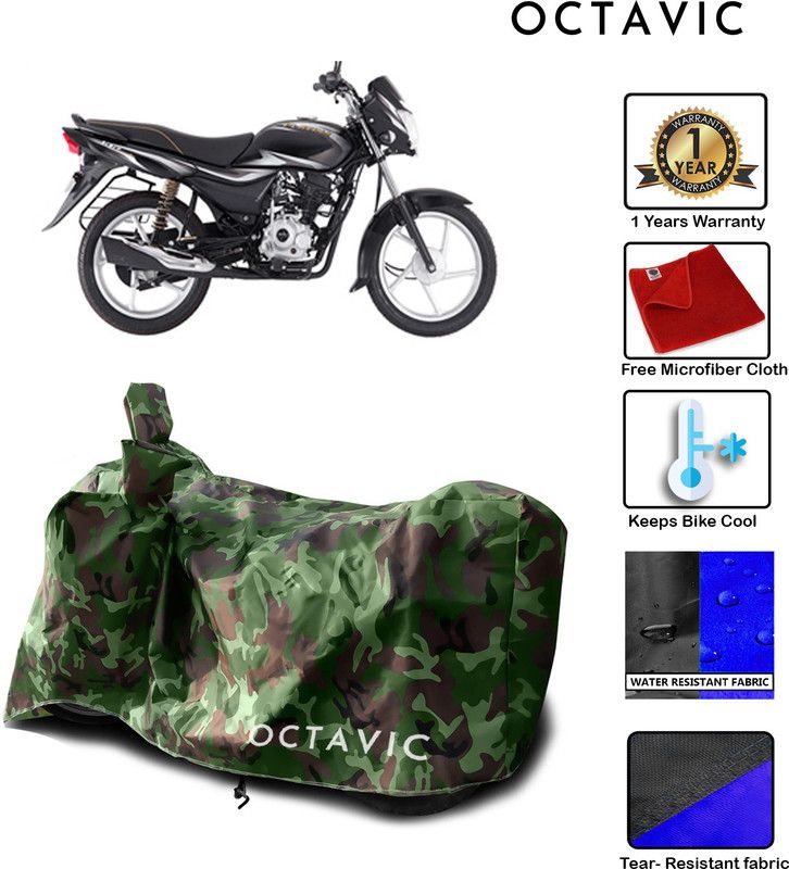 octavic Waterproof Two Wheeler Cover for Bajaj  (Platina 100 DTS-i, Green)