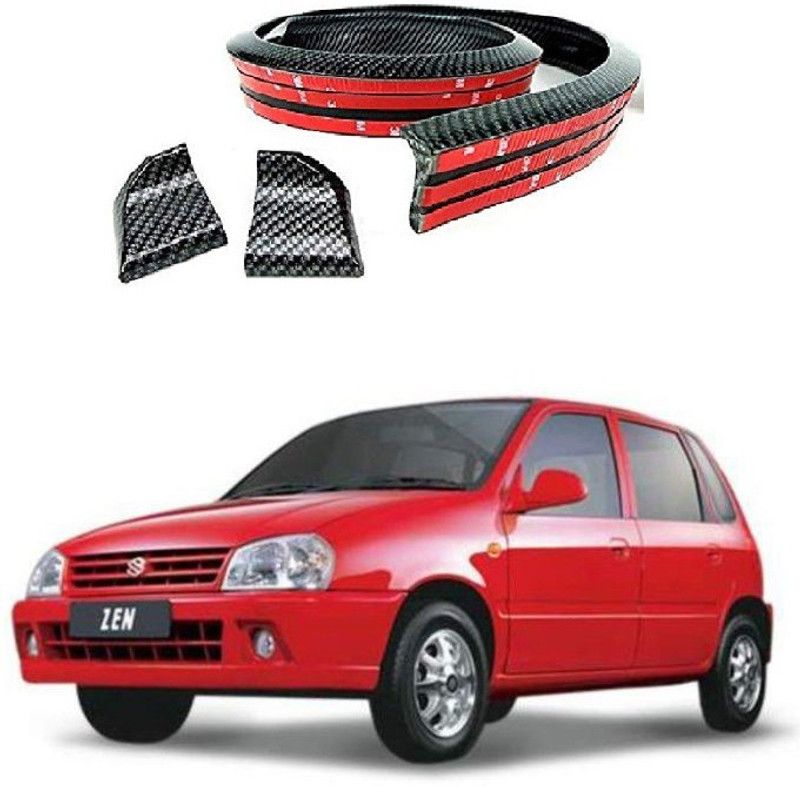 PRTEK Carbon Finish Trimmable Car Spoiler Car Lip Spoiler Universal Fit for Cars 0041 Car Spoiler