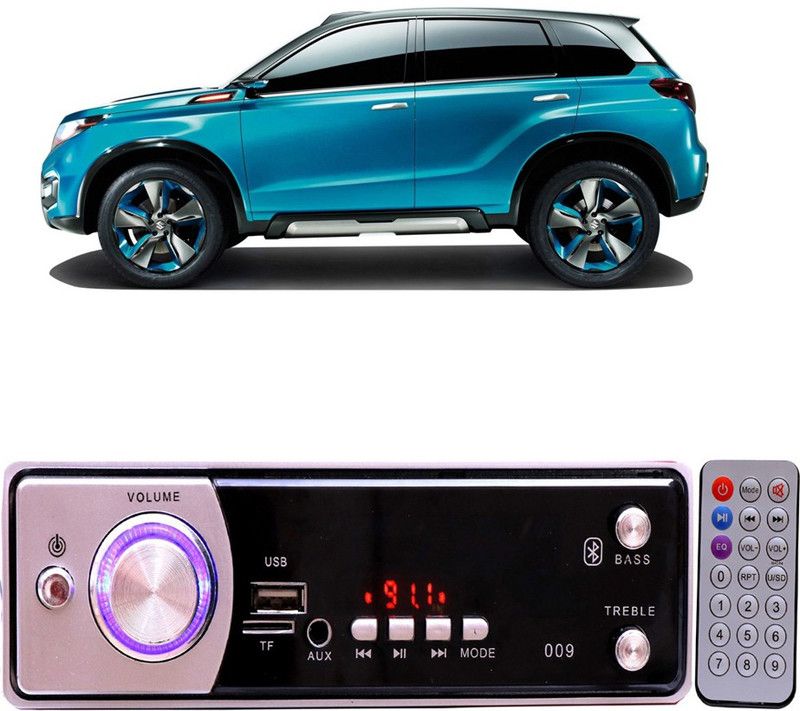 Bluedrum Silver009 BLUETOOTH/USB/SD/AUX/FM/MP3 Car Stereo ( Single Din) B-333 Car Stereo  (Single Din)