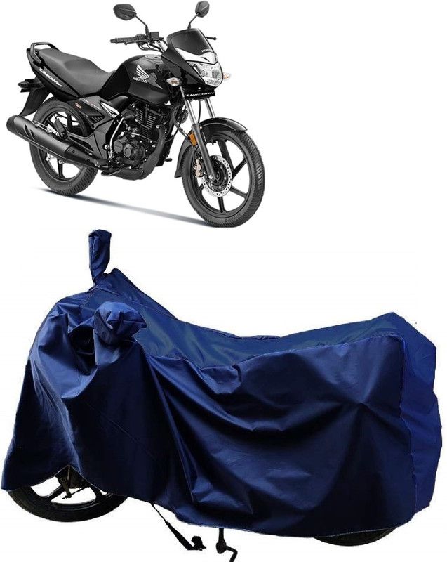 AutoFave Two Wheeler Cover for Honda  (CB Unicorn 150, Blue)