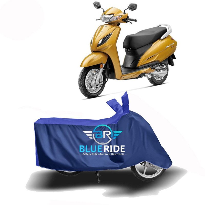 BLUERIDE Two Wheeler Cover for Honda  (Activa 6G, Blue)