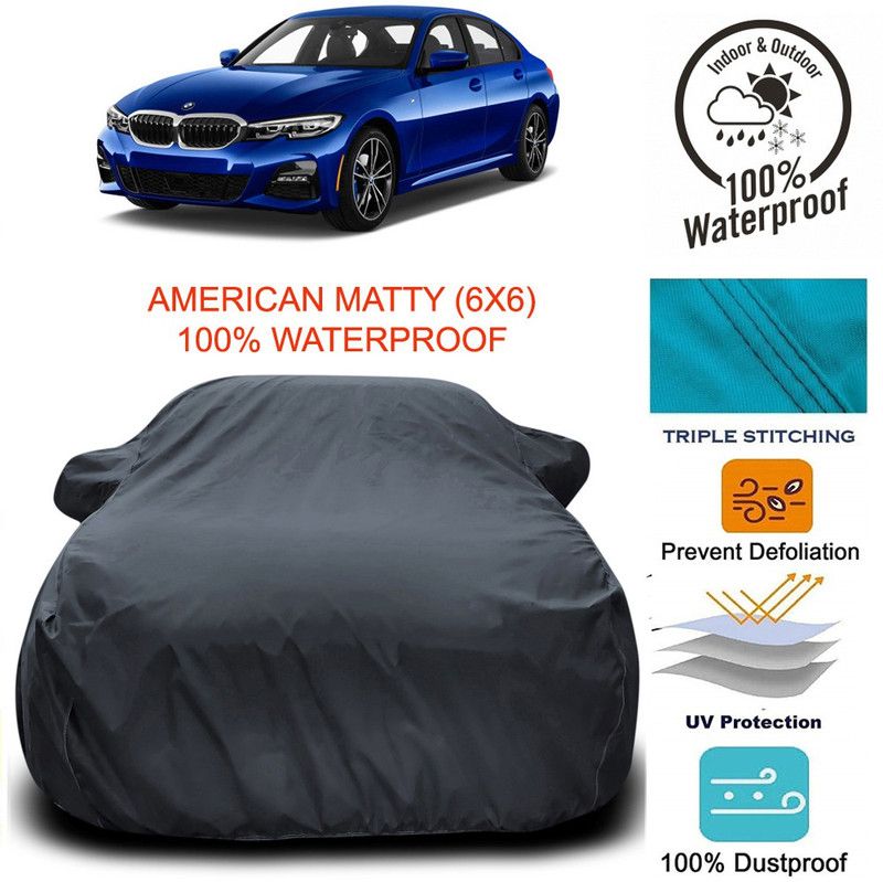Dvis Car Cover For BMW 325i (With Mirror Pockets)  (Grey)