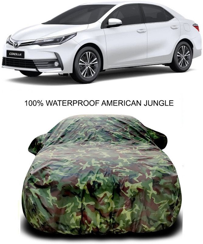Ascension Car Cover For Toyota Altis (With Mirror Pockets)  (Multicolor)