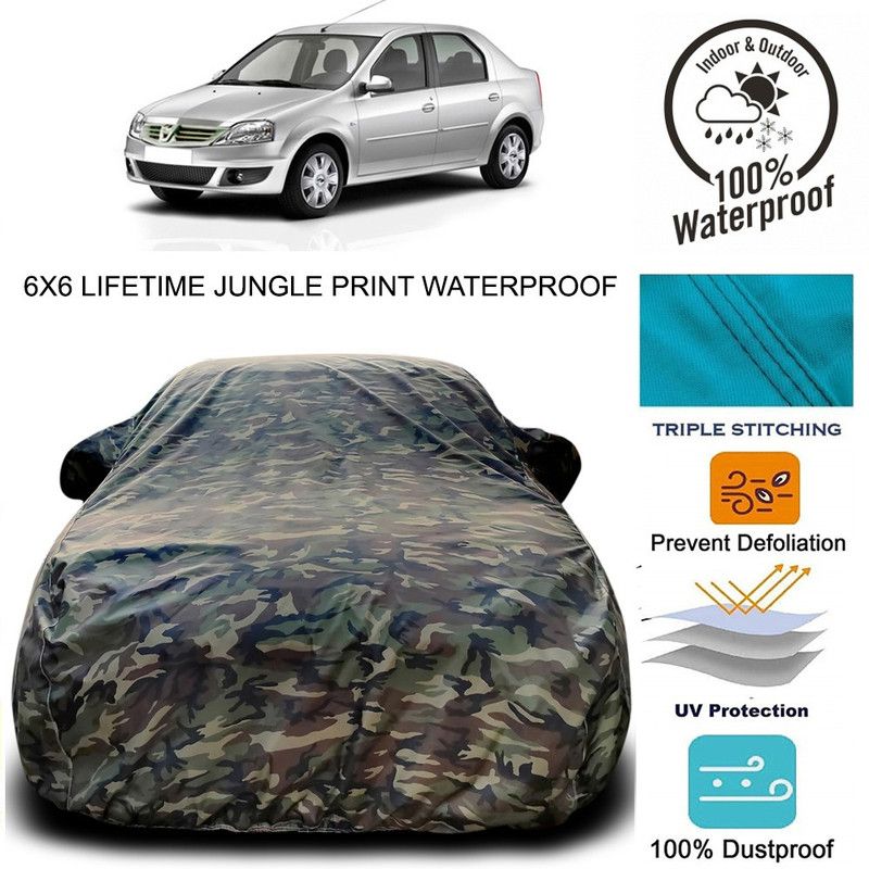 NUMBOR ONE Car Cover For Mahindra Verito (With Mirror Pockets)  (Green)