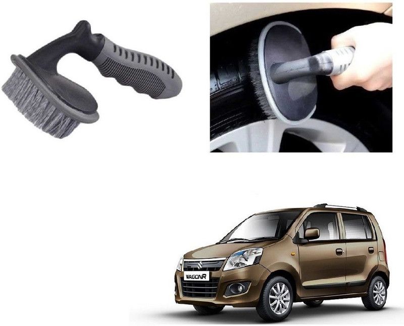 SPREADX Alloy Wheel Tire Car Rim Tyre Cleaning Brush suitable for Maruti Wagon-r Type-3 300 g Wheel Tire Cleaner  (Pack of 1)