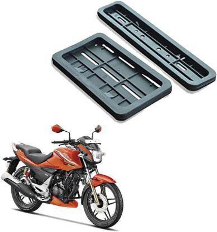 autoformonix Bike Number Plate Frame Standard Size for XTEREME Bike Number Plate  (Plastic 20 cm x 7 cm)