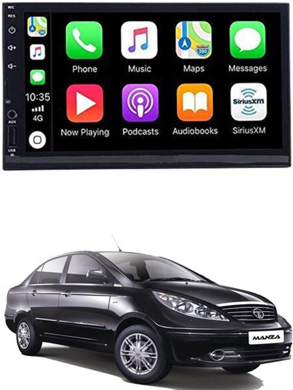 RKPSP 7 INCH Full Double Din Car Screen Stereo Media Player Audio Video Touch Screen Stereo Full HD with MP3/MP4/MP5/USB/FM Player/WiFi/Bluetooth & Mirror Link For Manza Car Stereo  (Double Din)
