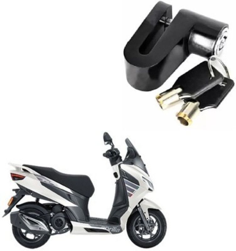 Giinix Heavy Steel Disc Break Security Lock Disc Lock For Aprilia SXR 125 Disc Lock  (Black)