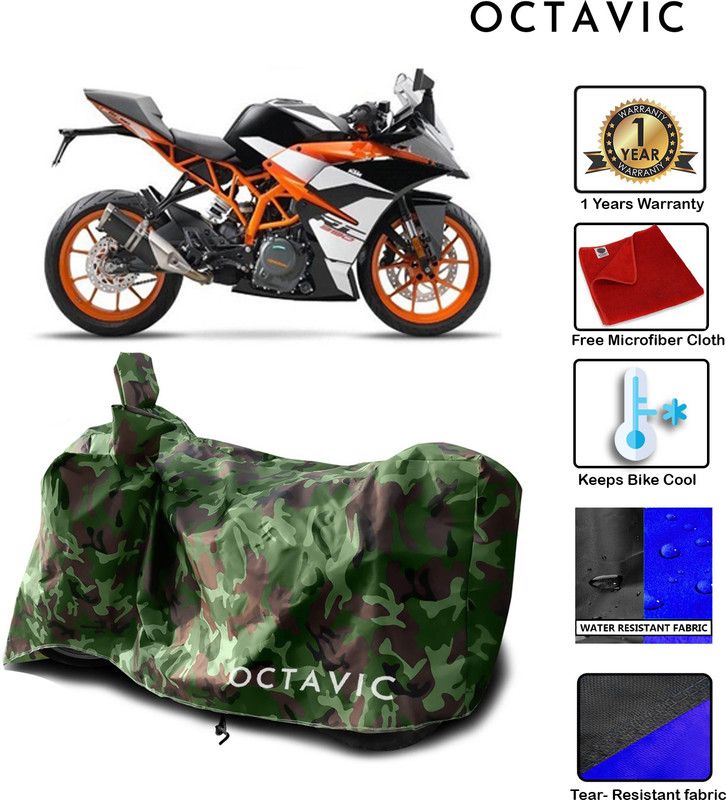 octavic Waterproof Two Wheeler Cover for KTM  (RD 350, Green)