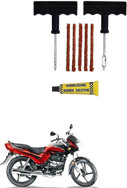 AS TRADERS Tubeless Tyre Puncture Repair Kit for Hero Passion Plus Tubeless Tyre Puncture Repair Kit