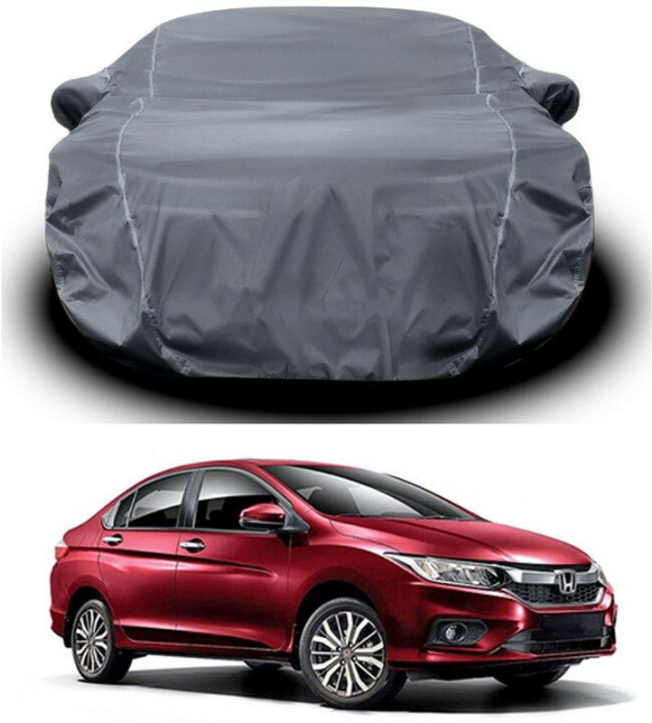 Ascension Car Cover For Honda City (With Mirror Pockets)  (Grey)