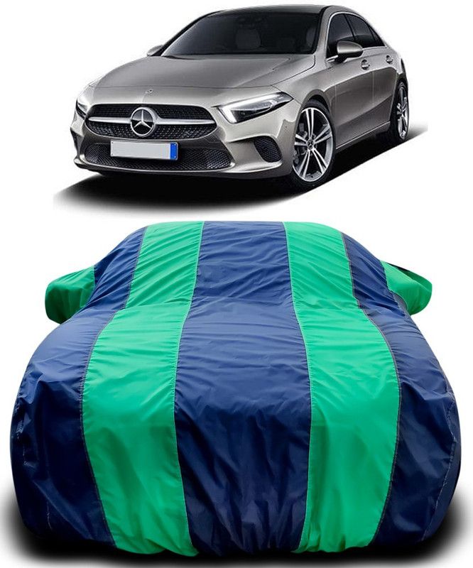 AutoBurn Car Cover For Mercedes Benz A-Class (With Mirror Pockets)  (Blue, Green)