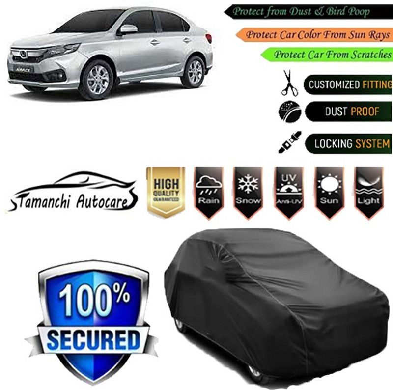 Tamanchi Autocare Car Cover For Honda Amaze  (Black)