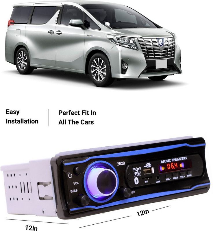 EverLand Blue Stereo-999 BLUETOOTH/USB/SD/AUX/FM/MP3 (BLUE & Black)-0-565 Car Stereo  (Single Din)