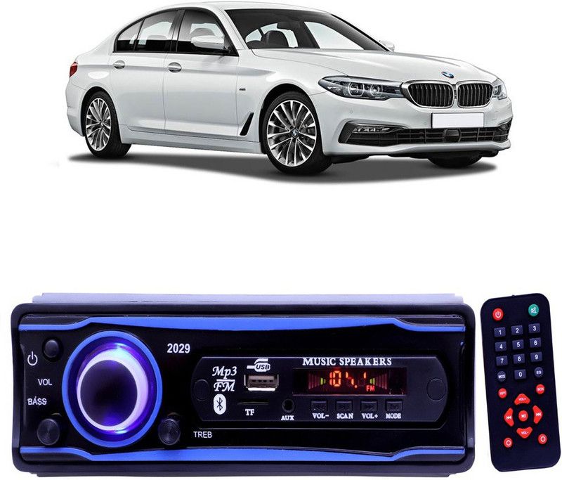 Purpleheart Blue 2029 USB/AUX/SD/BLUETOOTH/FM/MP3 BOOM MASTER STANDARD- P55 Car Stereo  (Single Din)
