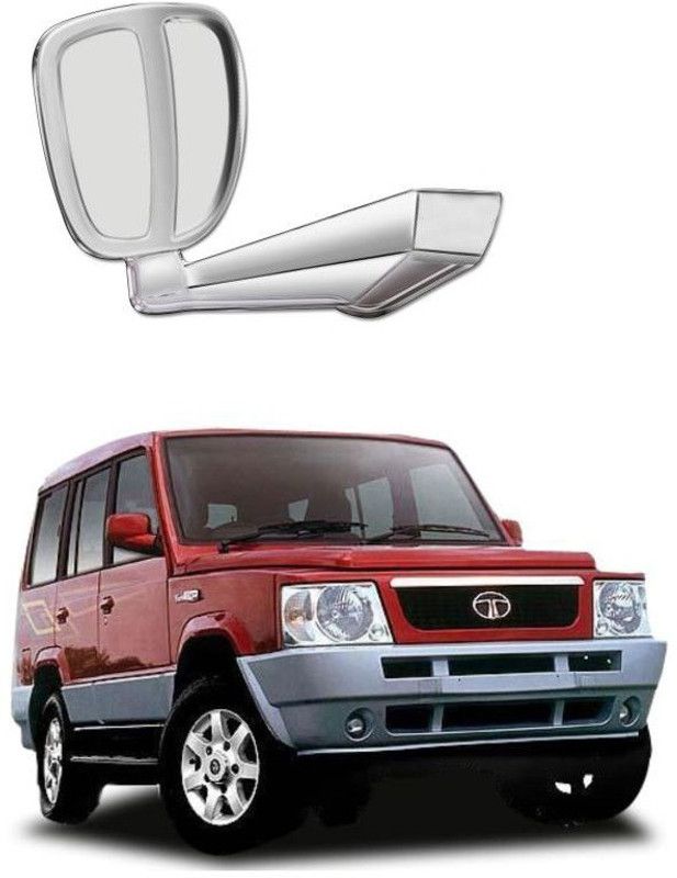 PRTEK Manual Remote Rear View Mirror For Tata Sumo  (Center)