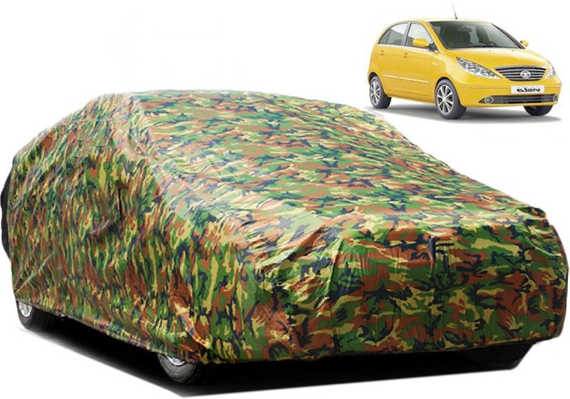 GoldRich Car Cover For Tata Indica Vista (Without Mirror Pockets)  (Multicolor)