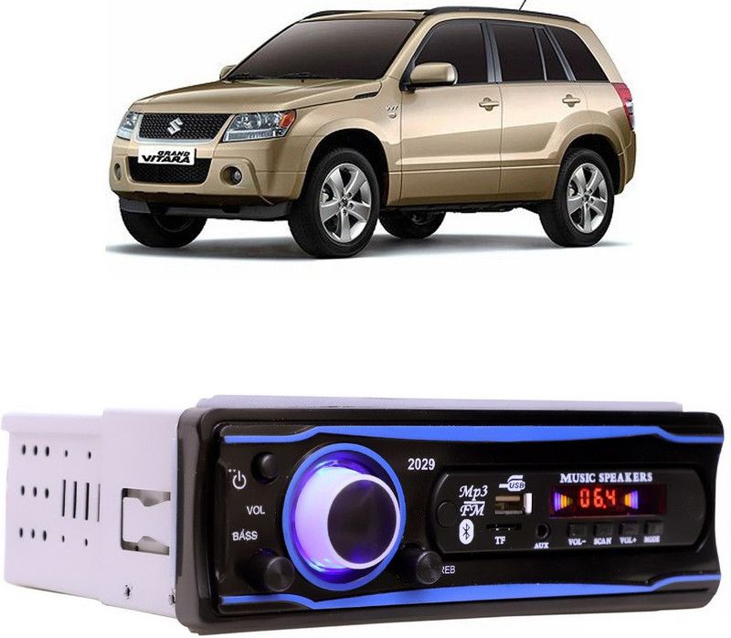 Bluedrum Blue Stereo-999 BLUETOOTH/USB/SD/AUX/FM/MP3 (BLUE & Black)-323 Car Stereo  (Single Din)