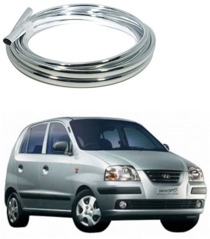 PRTEK Plastic Car Door Guard  (Silver, Pack of 1, Hyundai, Santro Xing)