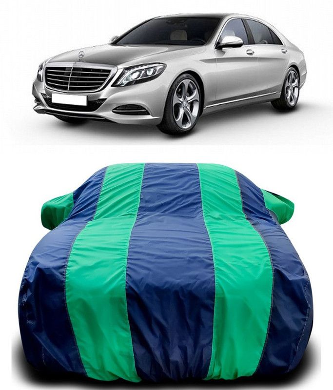 Furious3D Car Cover For Mercedes Benz S 300 (With Mirror Pockets)  (Green, Blue)
