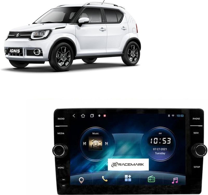Racemark Android Double Knob QLED 4K Stereo Ignis T3L 1/16 Car Stereo  (Double Din)