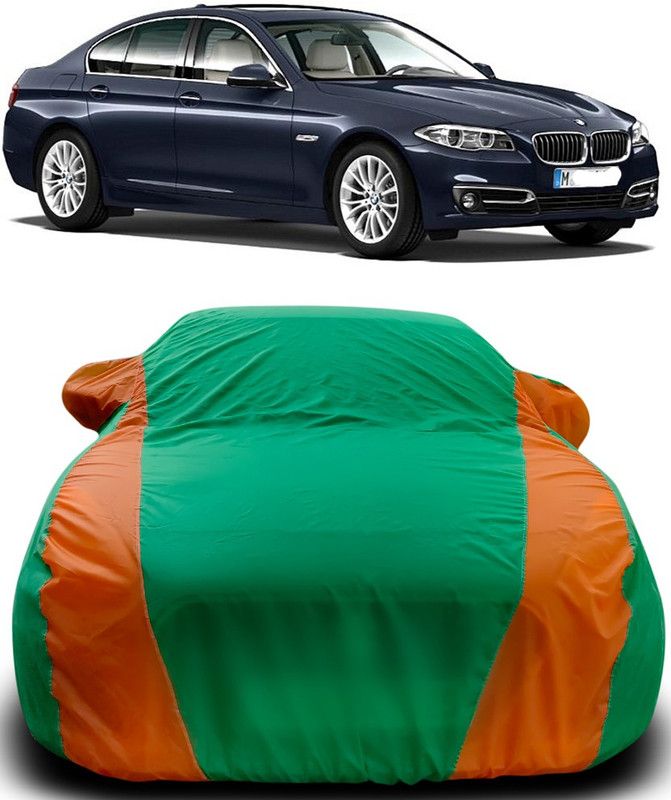 Zooper Car Cover For BMW 520d (With Mirror Pockets)  (Green, Orange)