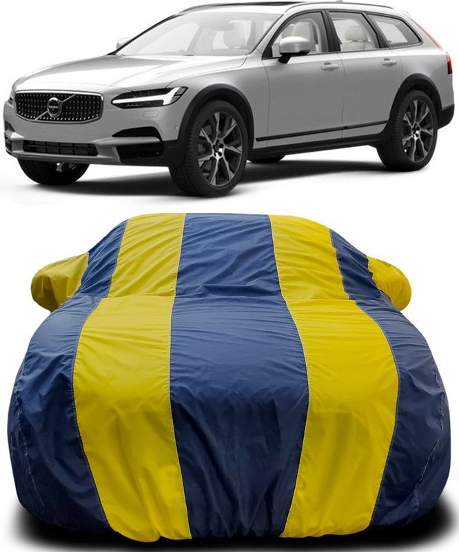 AutoBurn Car Cover For Volvo V90 Cross Country (With Mirror Pockets)  (Blue, Yellow)