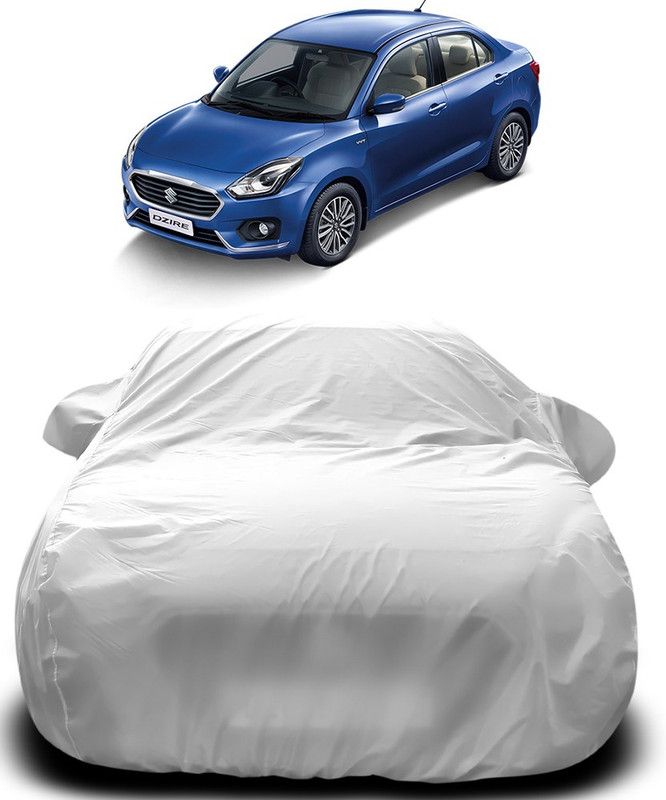 Elegance Car Cover For Maruti Suzuki Swift Dzire (With Mirror Pockets)  (Silver)
